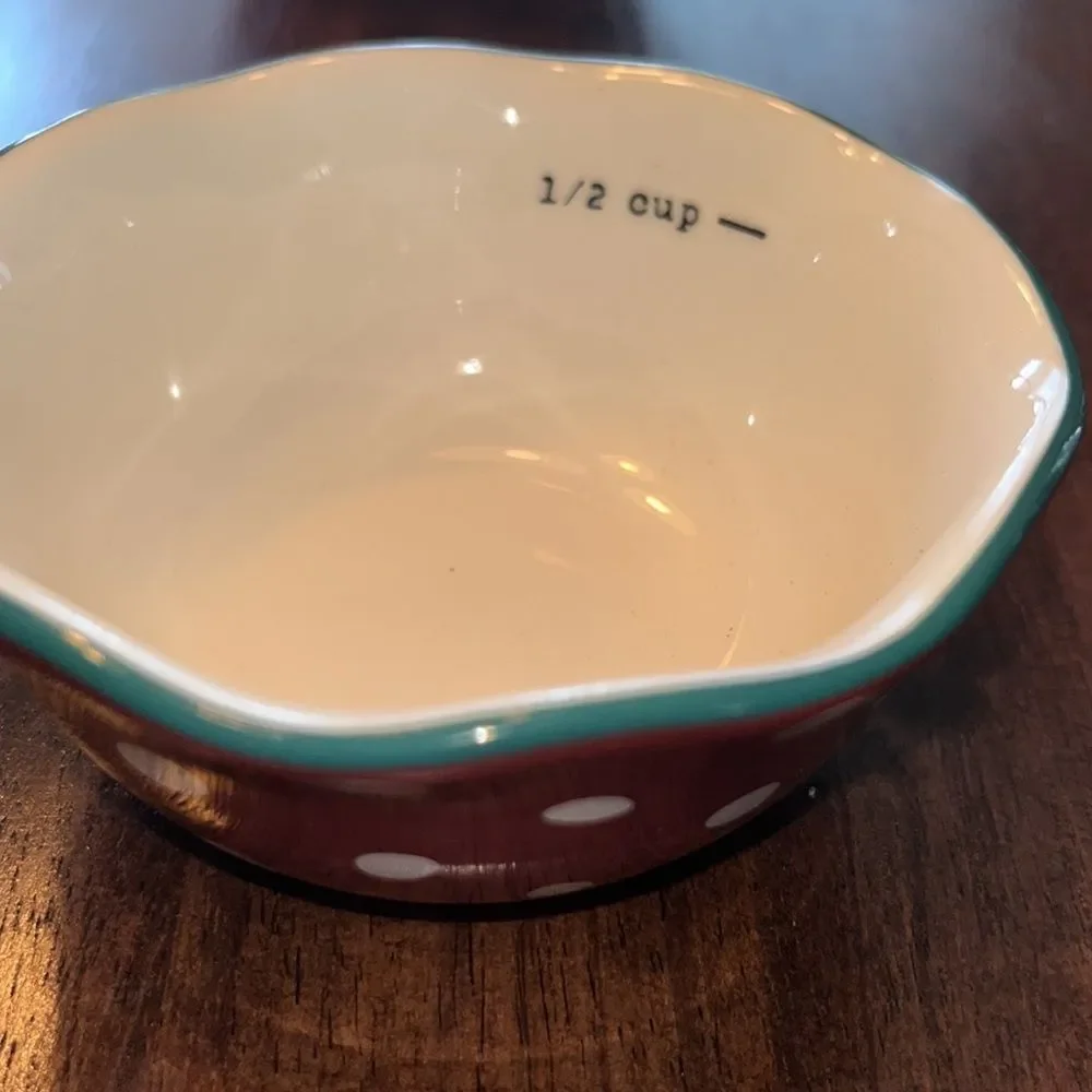 Set of 4 Pioneer Woman Nesting Measuring Cups -Different Floral Ceramic Bowls